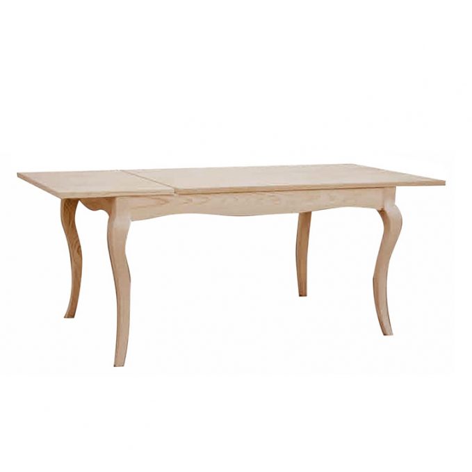 Mesa rectangular extensible 120,140,160 madera pino crudo modelo Inglés rectangular fija 120,140,160 madera pino crudo modelo Inglés