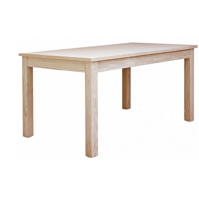 Mesa extensible 120, 140 y 160 cm. madera pino crudo modelo Eco